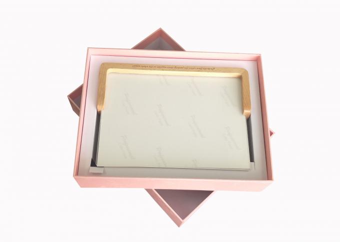 De Vakjes van de het Pakgift van albumlat Roze Document de Fotokader van de Kartondekking Verpakking