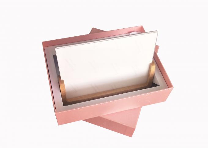 De Vakjes van de het Pakgift van albumlat Roze Document de Fotokader van de Kartondekking Verpakking